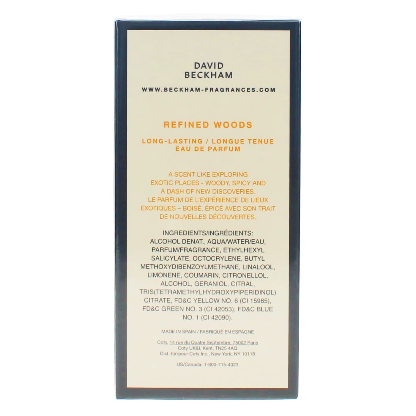 DAVID BECKHAM REFINED WOODS 100ML EDP SPRAY