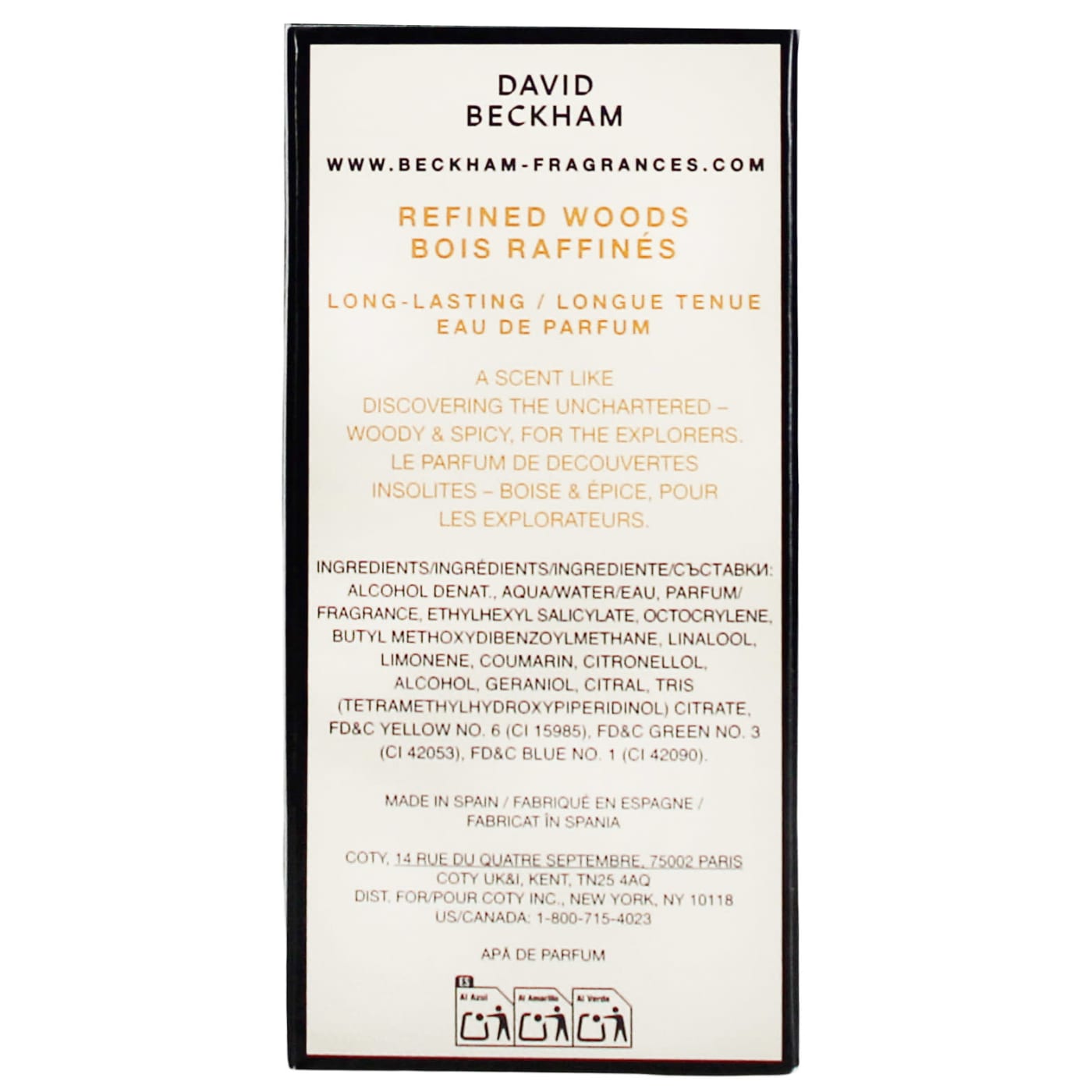 DAVID BECKHAM REFINED WOODS 50ML EDP SPRAY