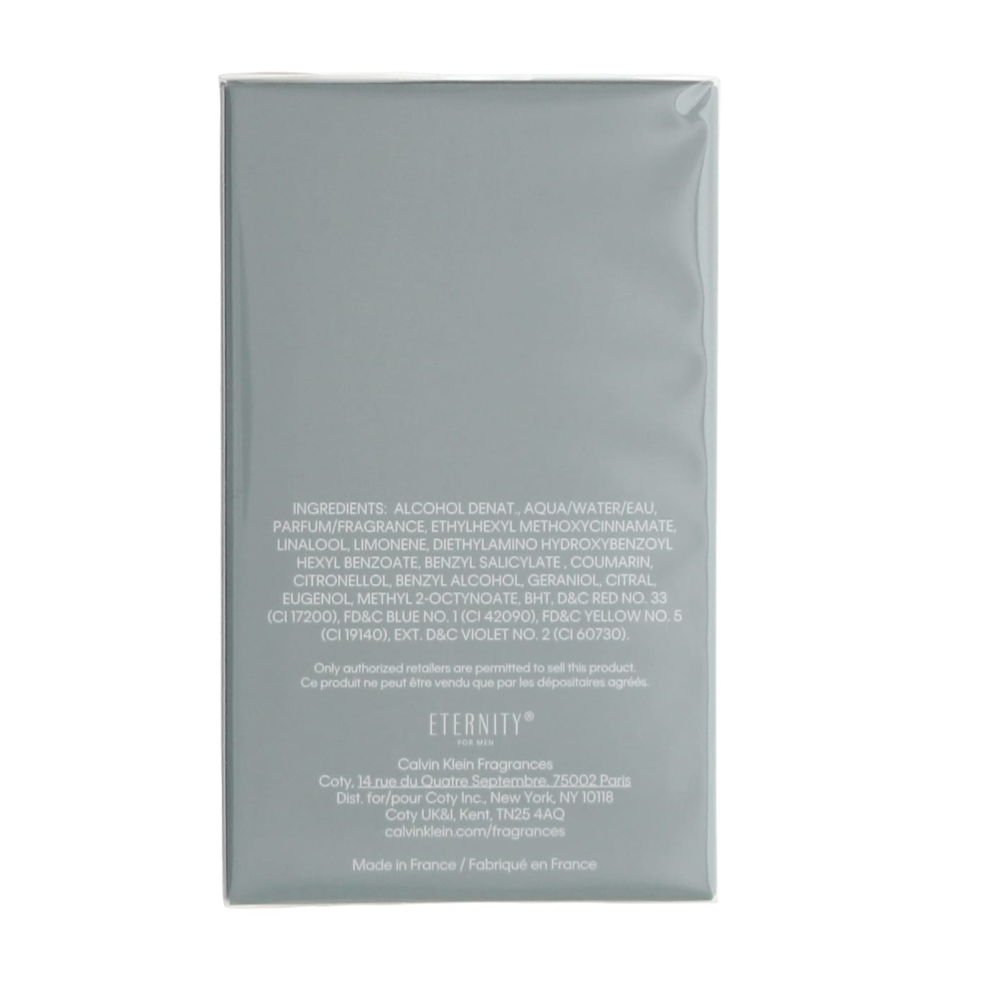 CALVIN KLEIN ETERNITY MEN 100ML COLOGNE EDT SPRAY
