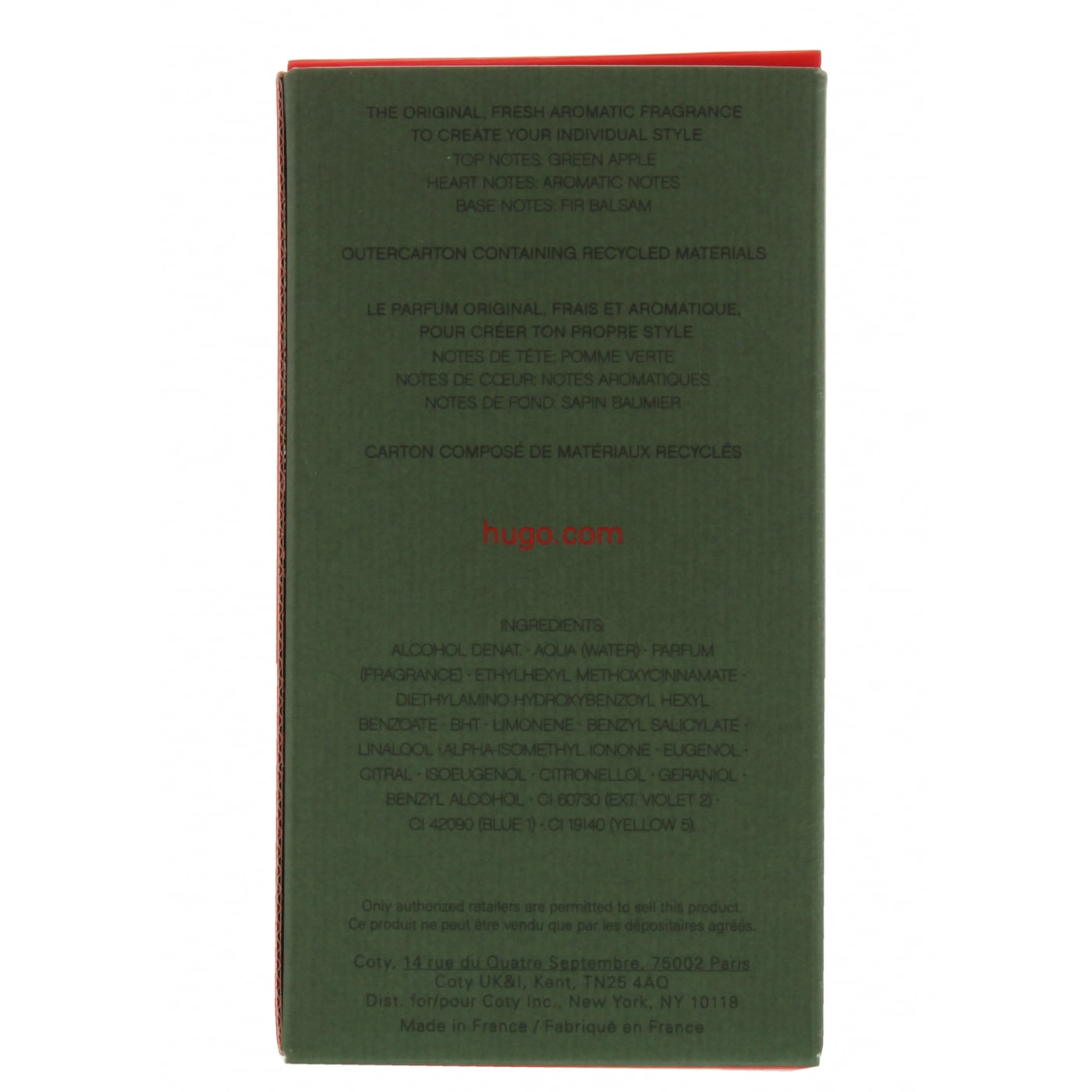 HUGO BOSS MAN 75ML EDT SPRAY