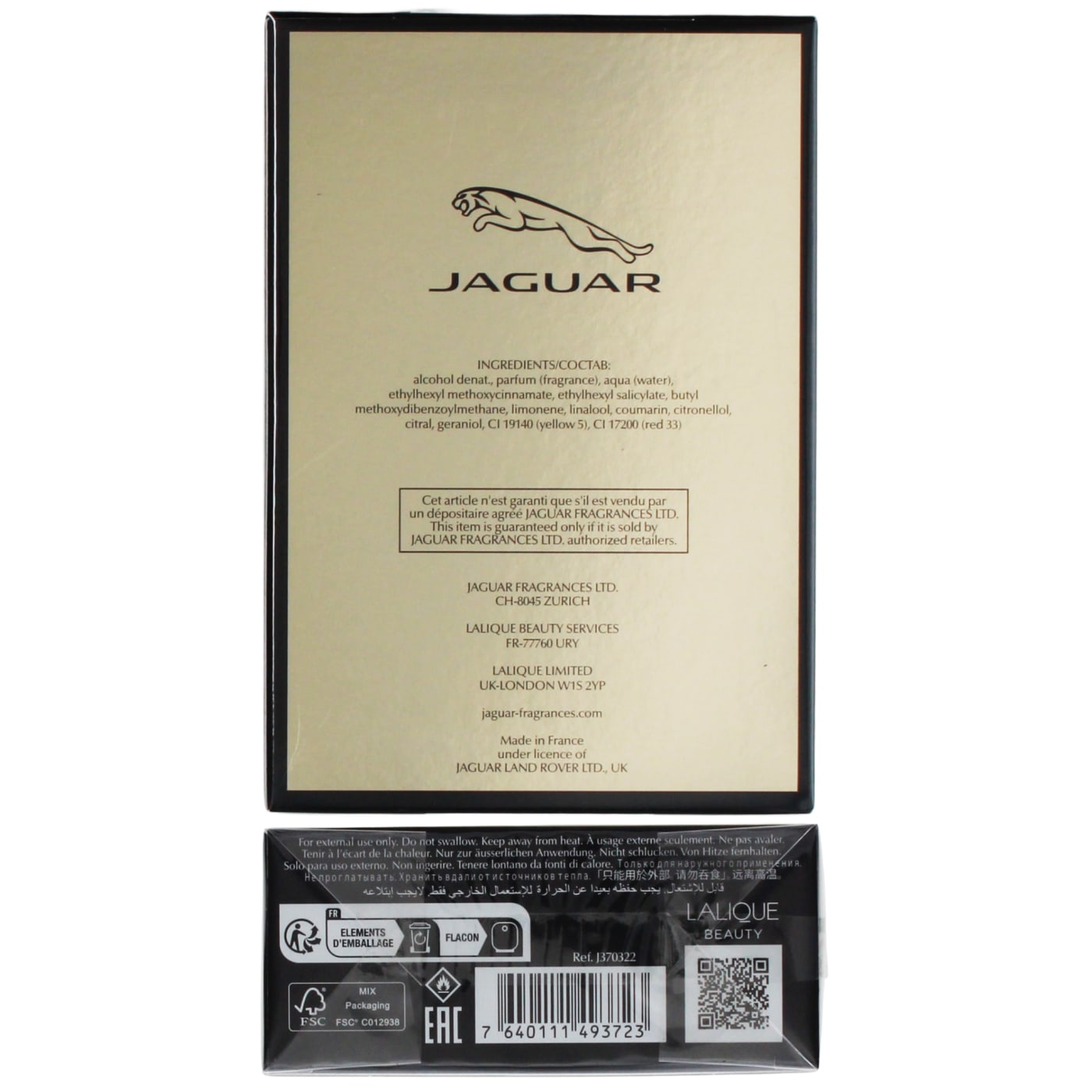 JAGUAR CLASSIC GOLD 100ML EDT SPRAY