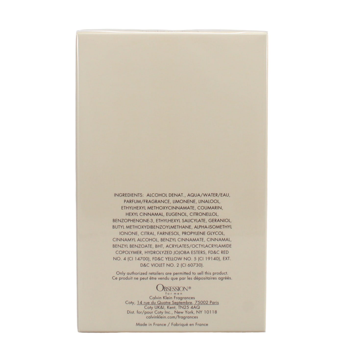 CK OBSESSION MEN 125ML EDT SPRAY