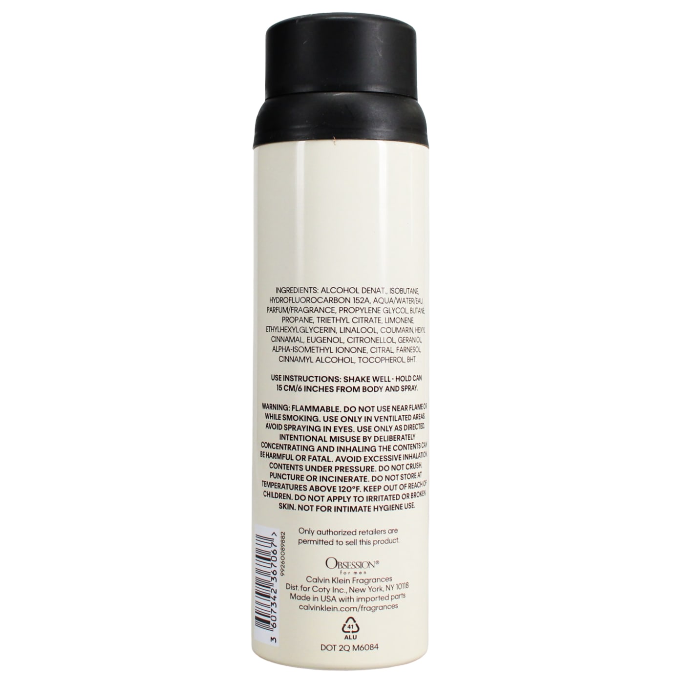 CALVIN KLEIN OBSESSION 152G B/SPRAY MEN