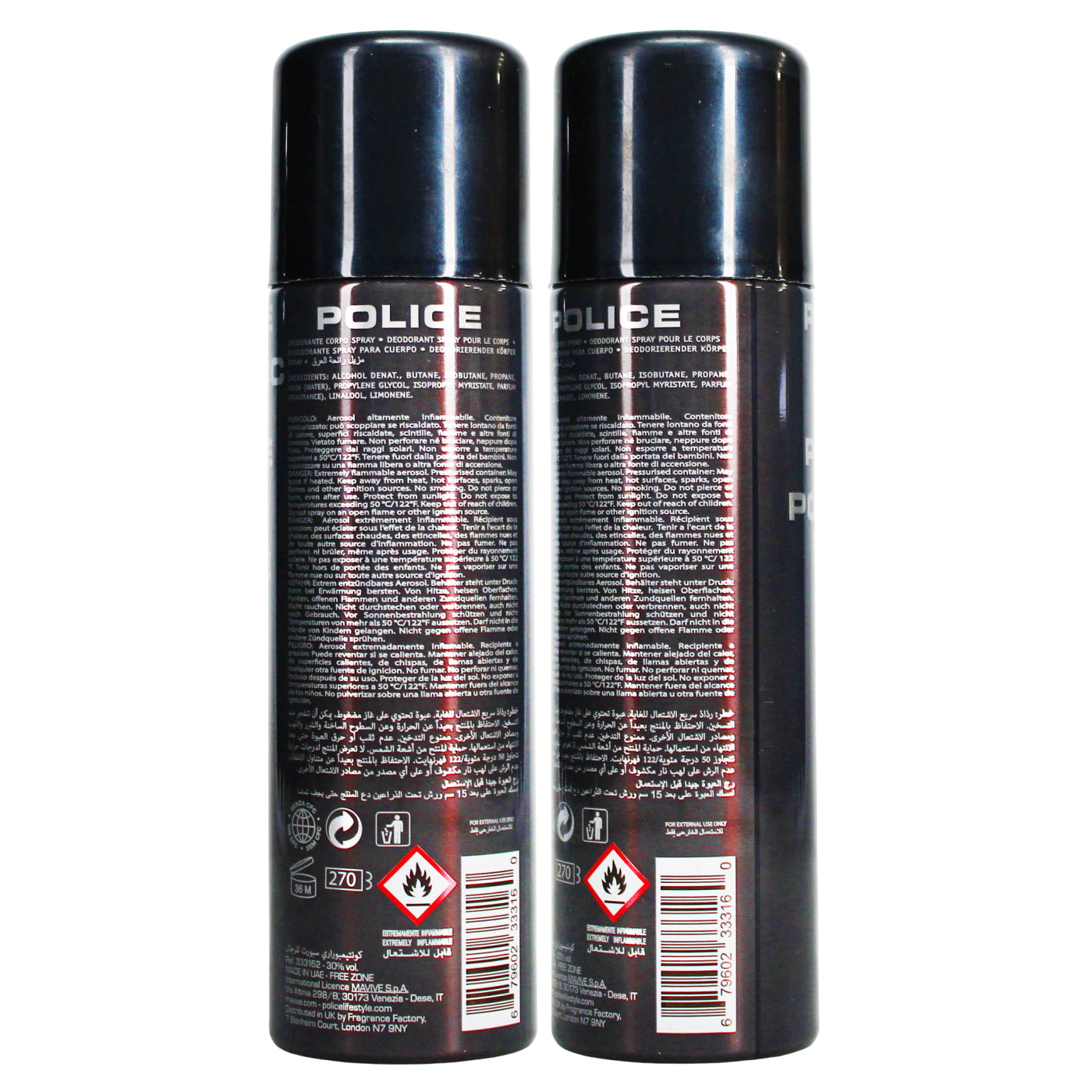 Police 200ml Deodorant Spray Sport