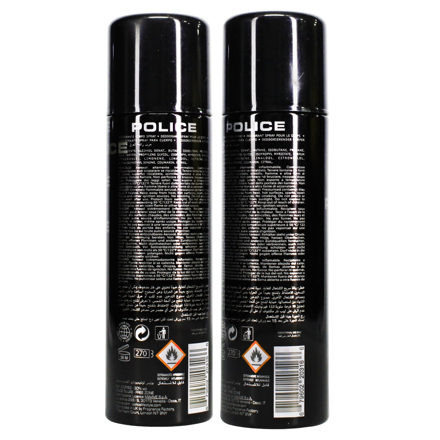 Police 200ml Deodorant Spray Extreme