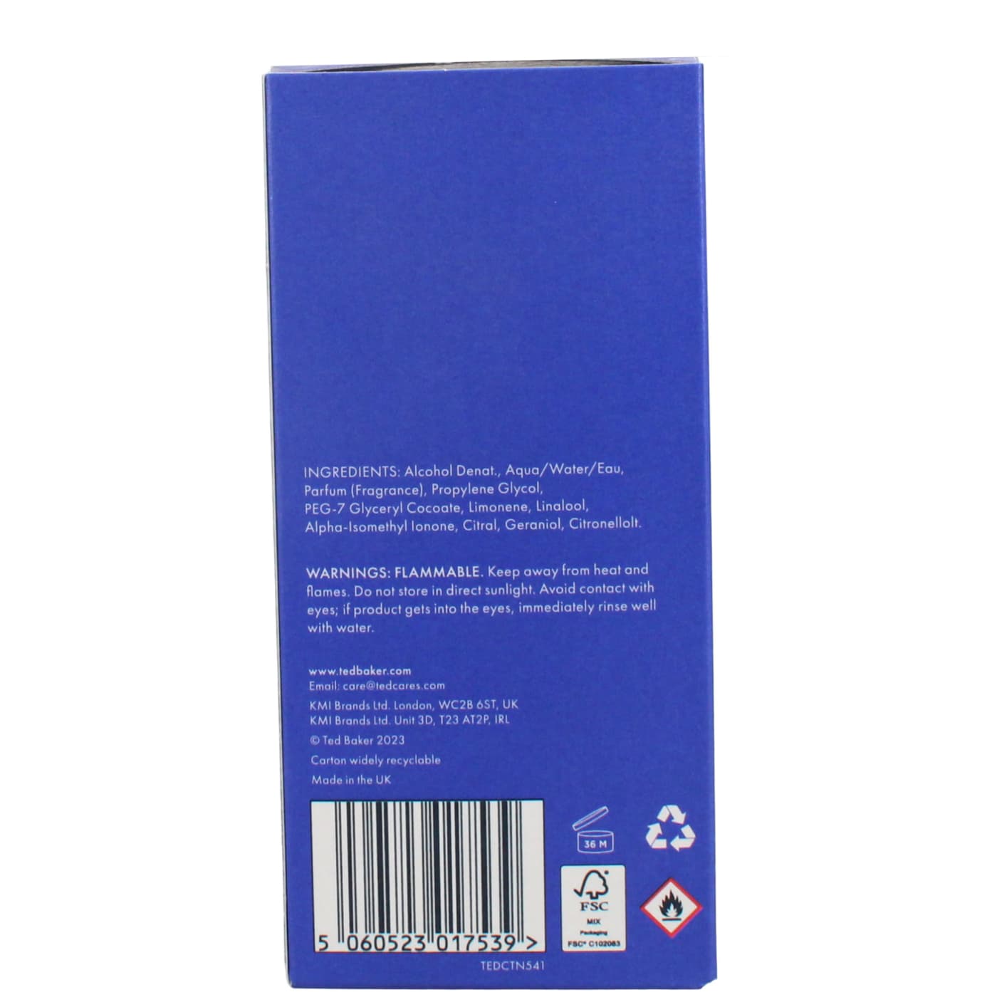 TED BAKER ORIG SKINWEAR 100ML EDT SPRAY