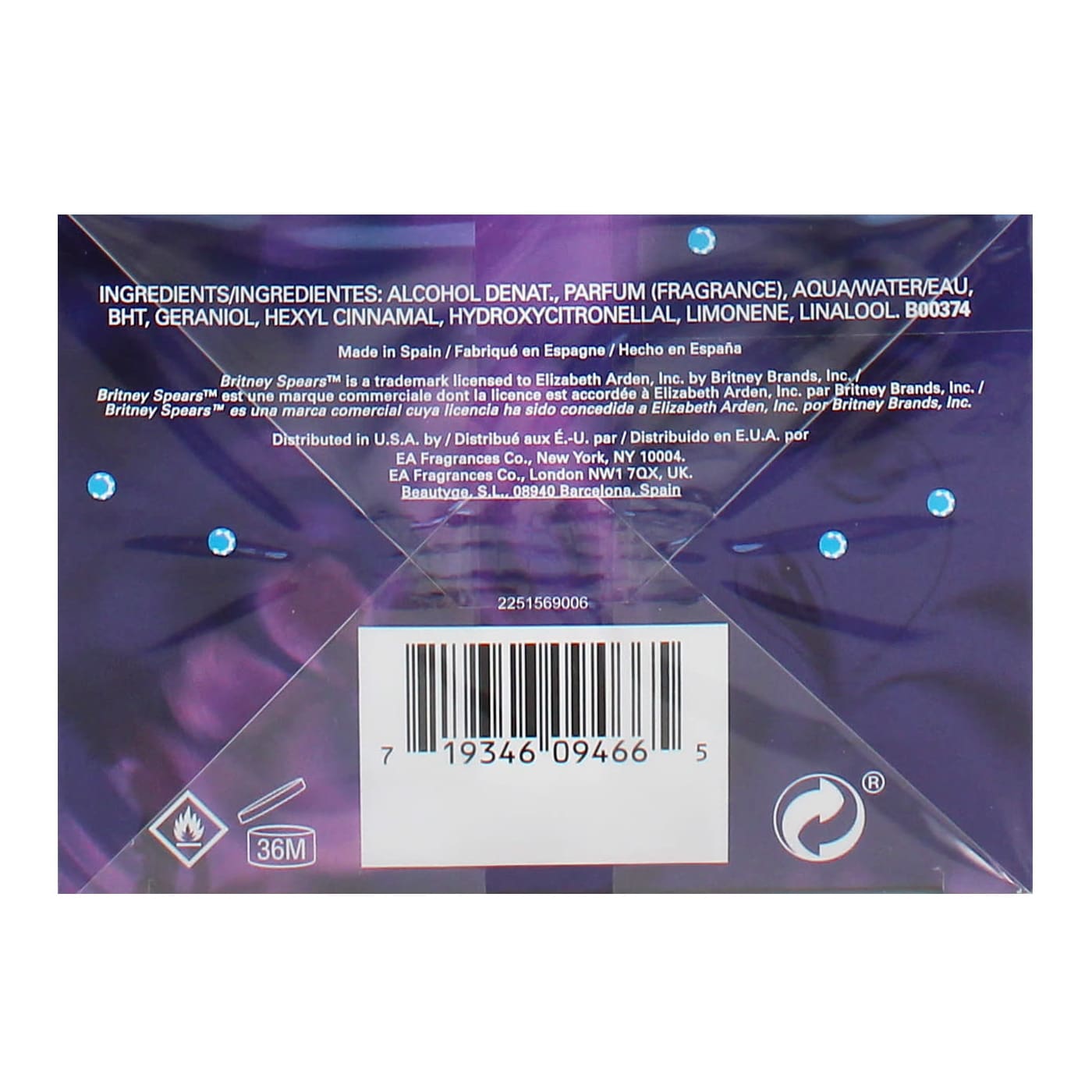 Britney Spears Midnight Fantasy 100ml EDP Spray