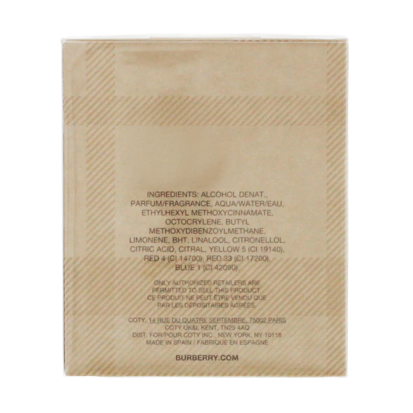 BURBERRY ORIGINAL 50ML EDP SPRAY