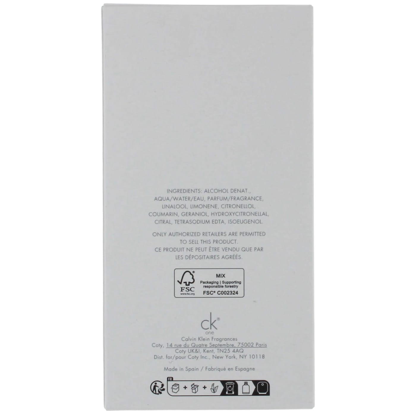 Calvin Klein One 200ml EDT Spray