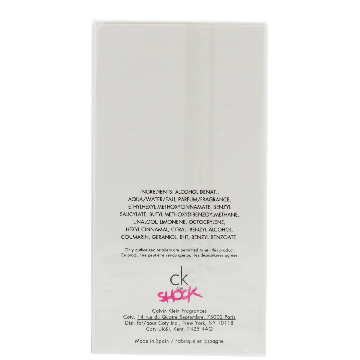 CK ONE SHOCK HER 100ML EDT SPRAY
