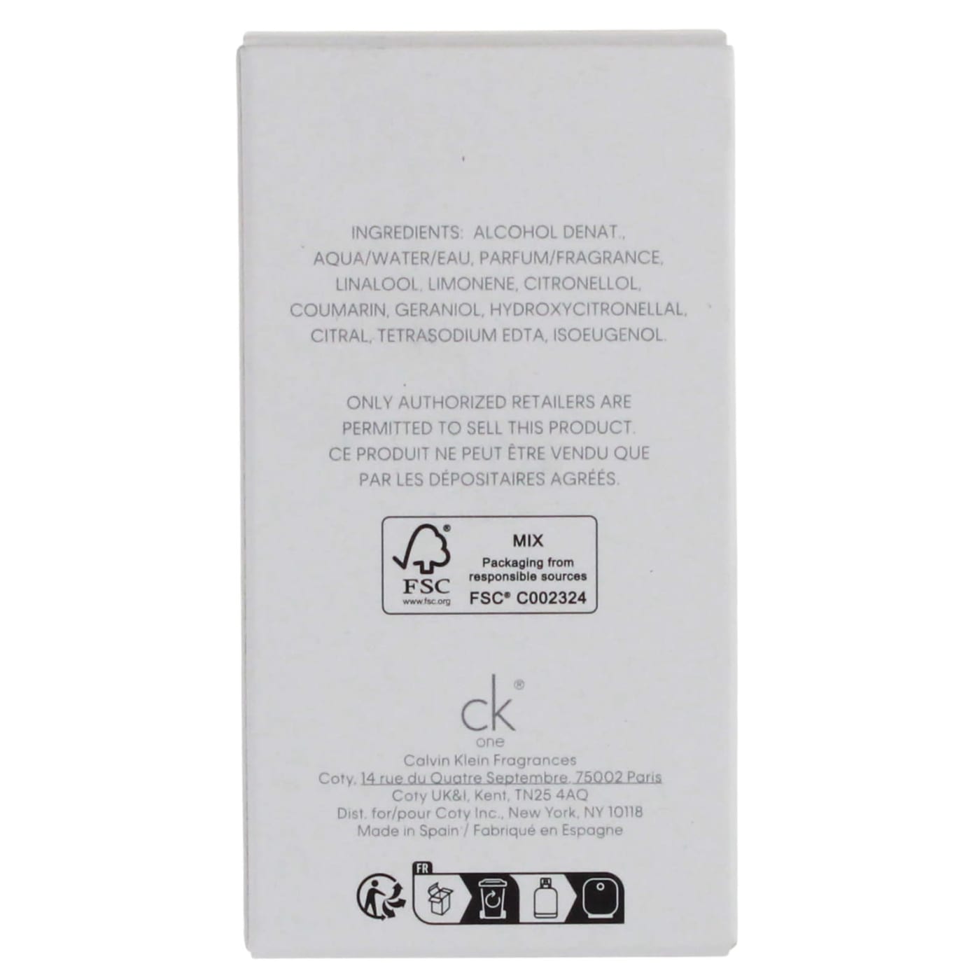 Calvin Klein One 50ml EDT Spray
