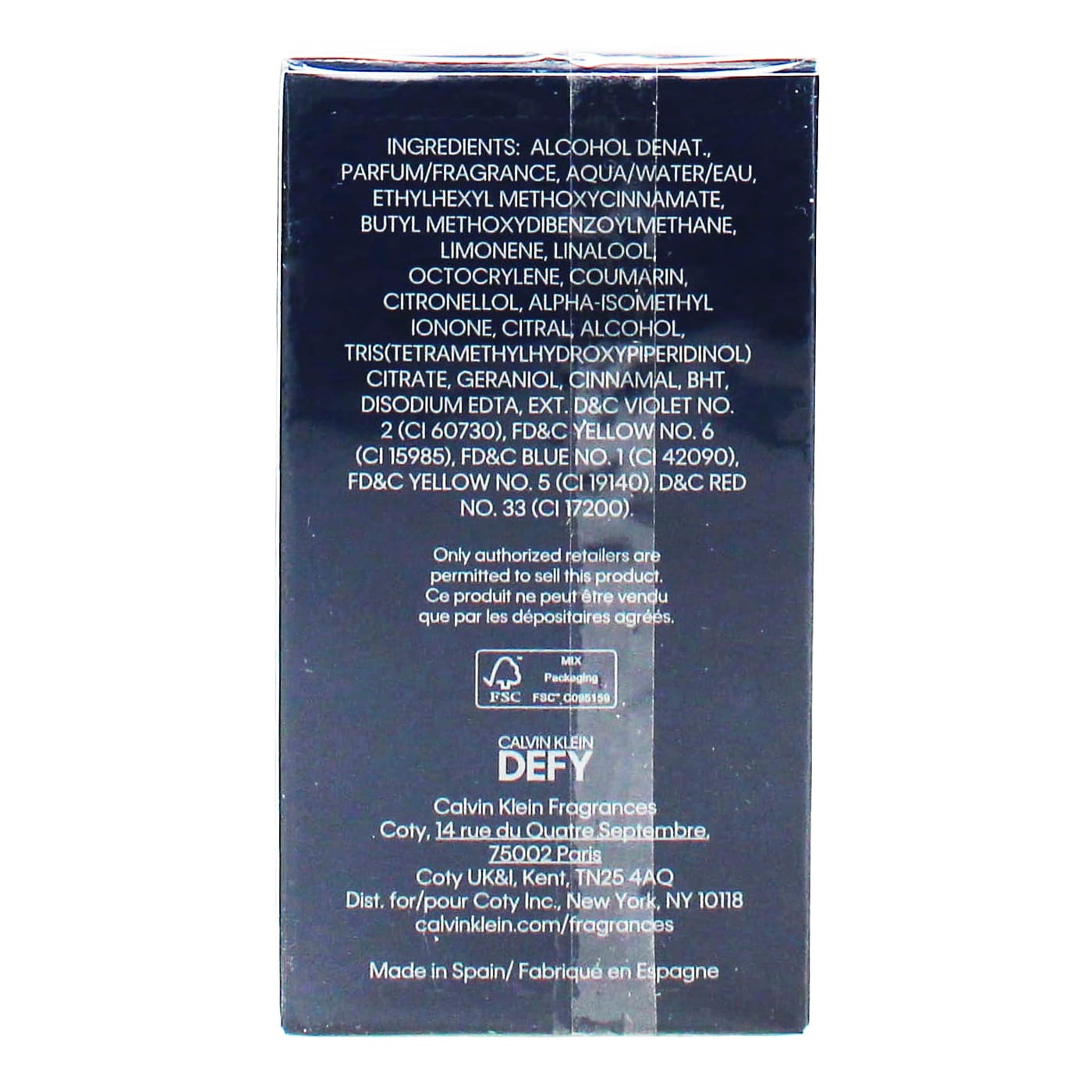 Calvin Klein Defy 30ml EDT Spray