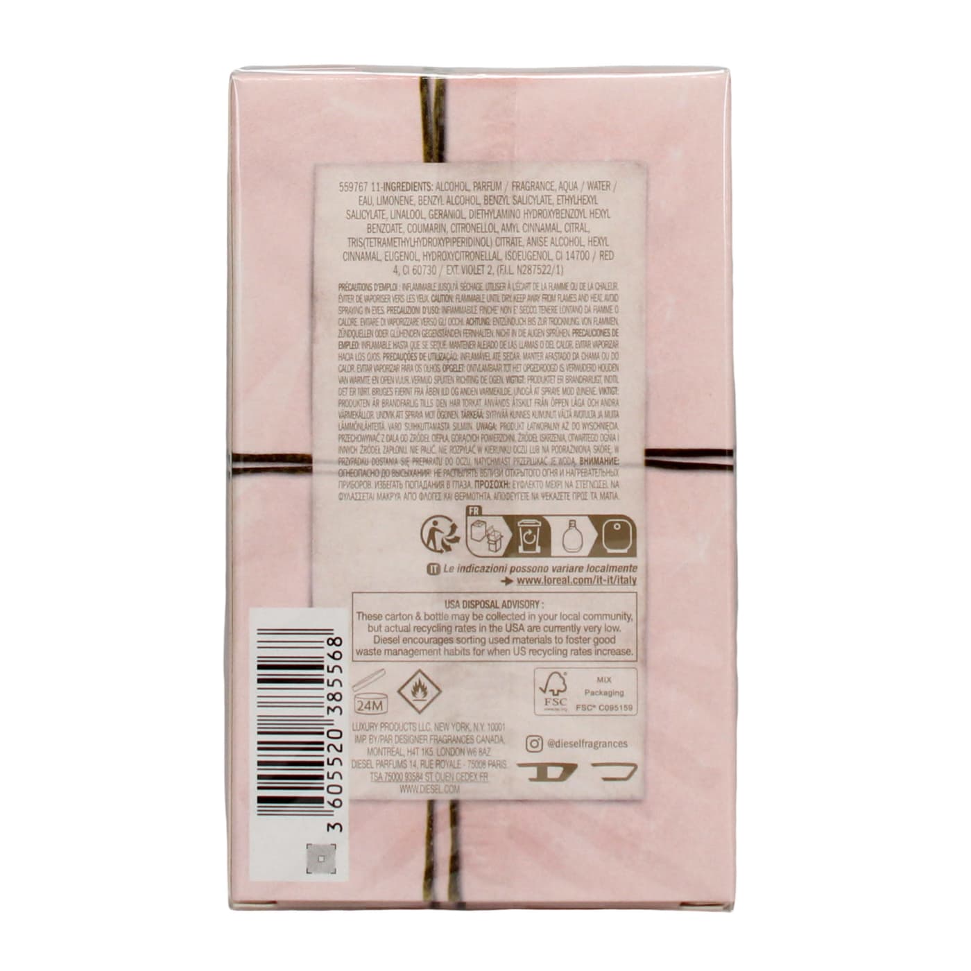 DIESEL FUEL FOR LIFE 50ML EDP SPRAY