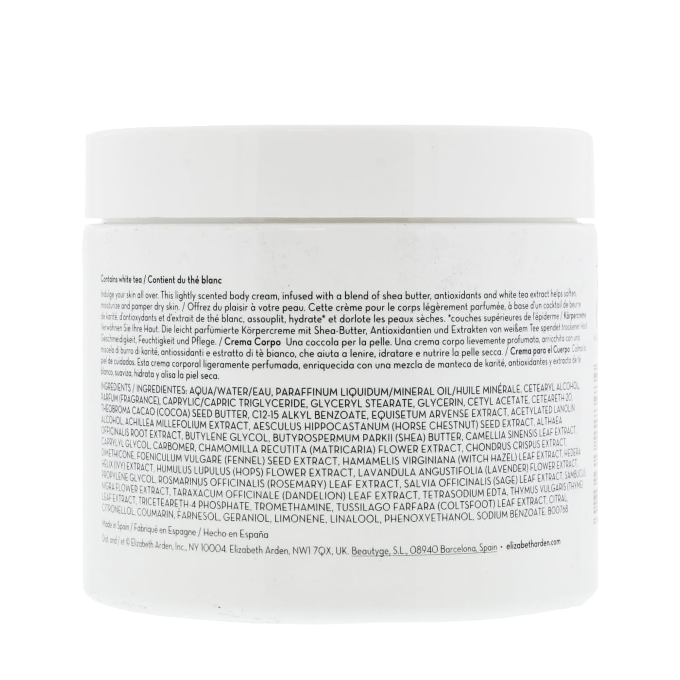 E.ARDEN W.TEA 400ML B/CREAM ROSE