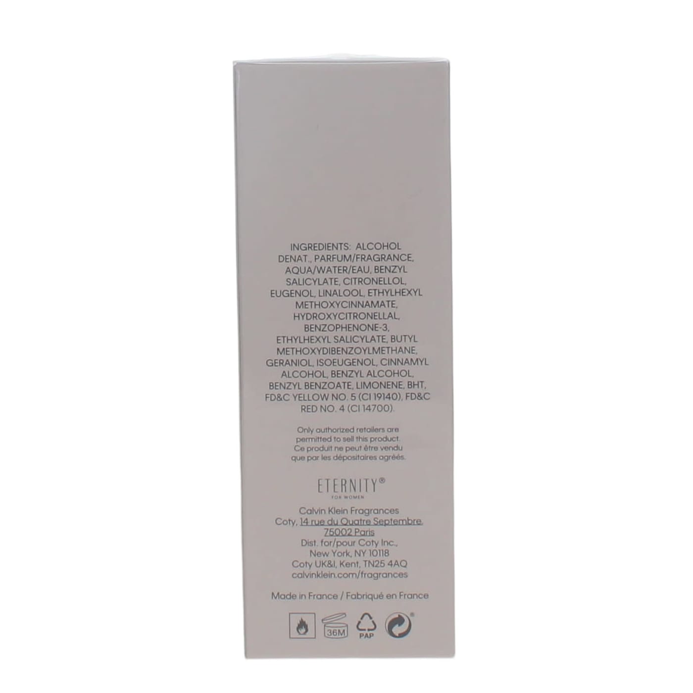 Calvin Klein Eternity Ladies 50ml EDP Spray