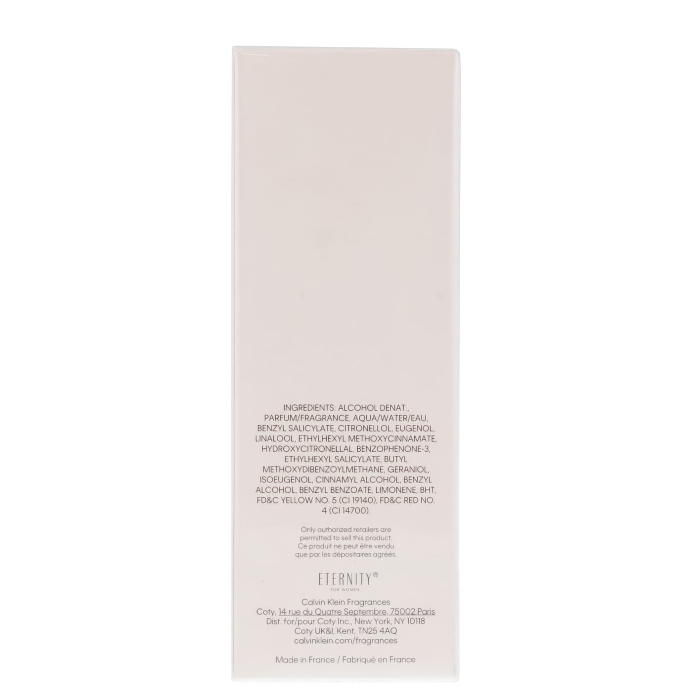 Calvin Klein Eternity 100ml EDP Spray Women