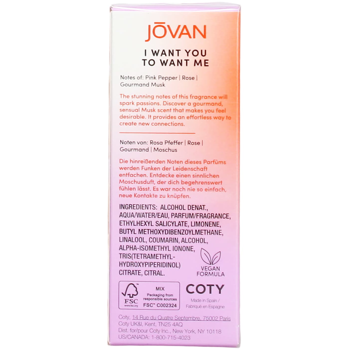 Jovan Musk 50ml EDP Spray Want You To Want Me