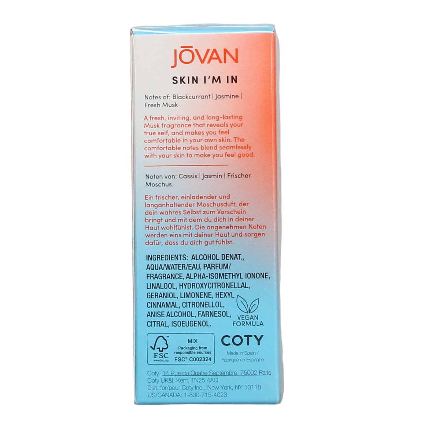 JOVAN MUSK 50ML EDP SPRAY SKIN IM IN