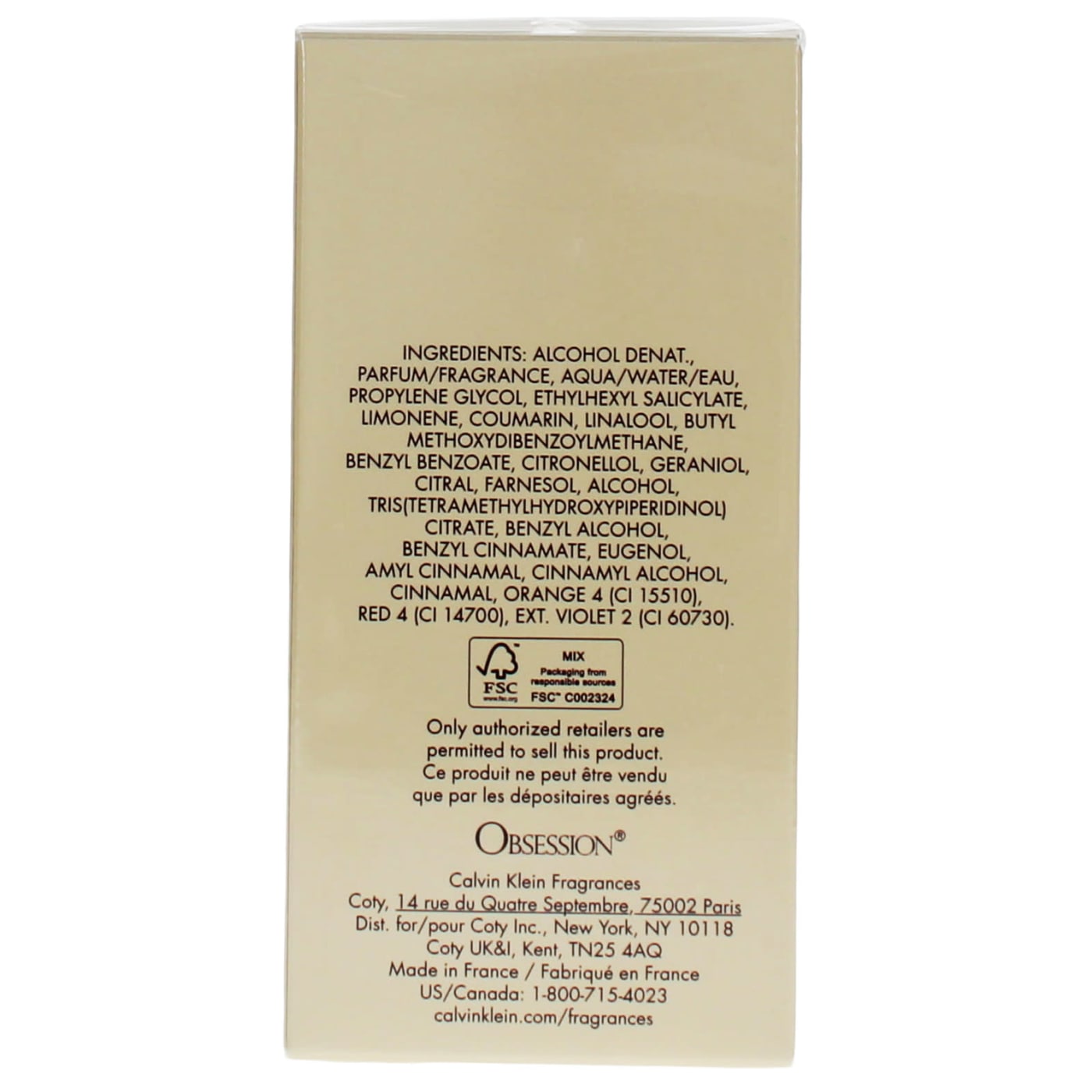 Calvin Klein Obsession 50ml EDP Spray