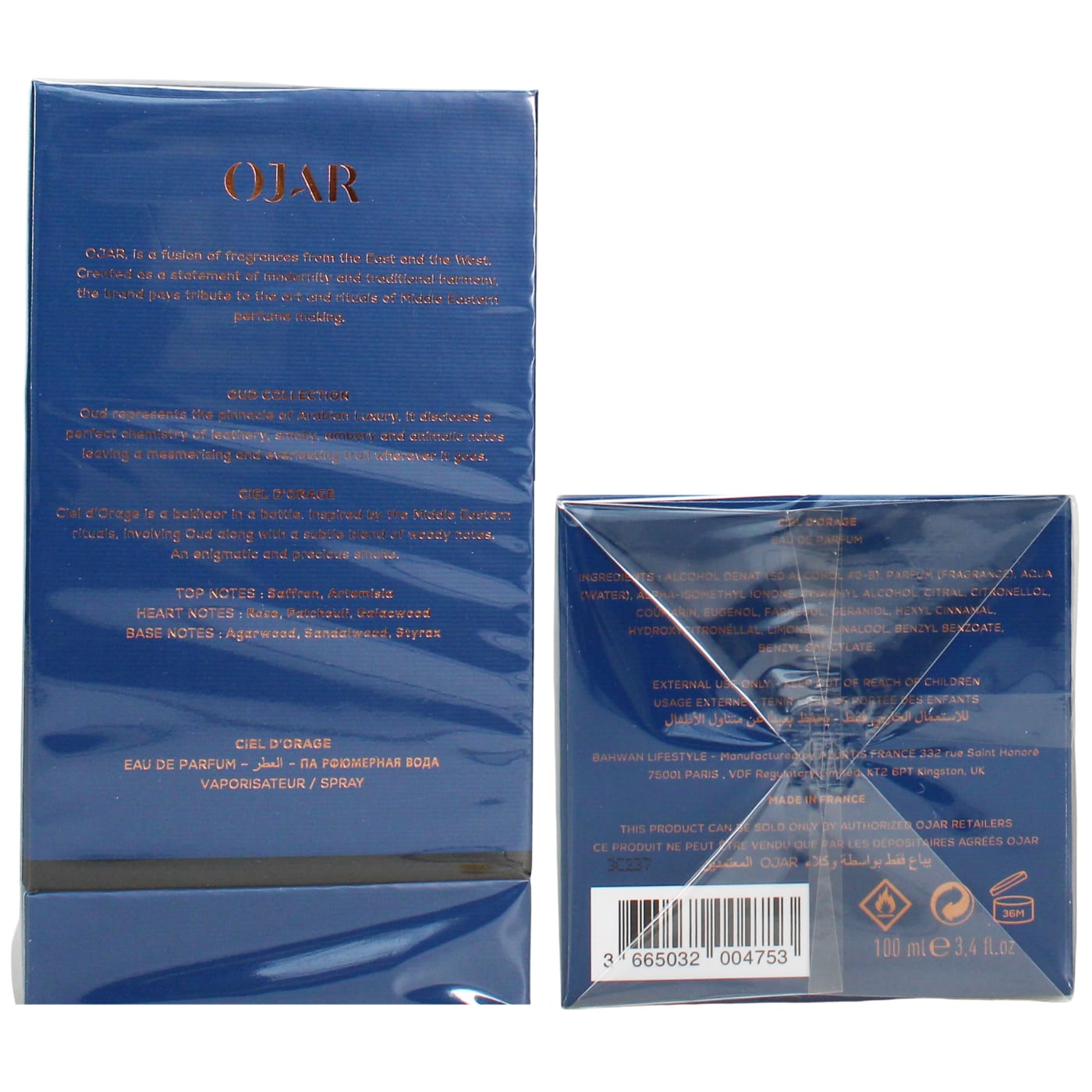 Ojar Ciel D'orage 100ml EDP Spray