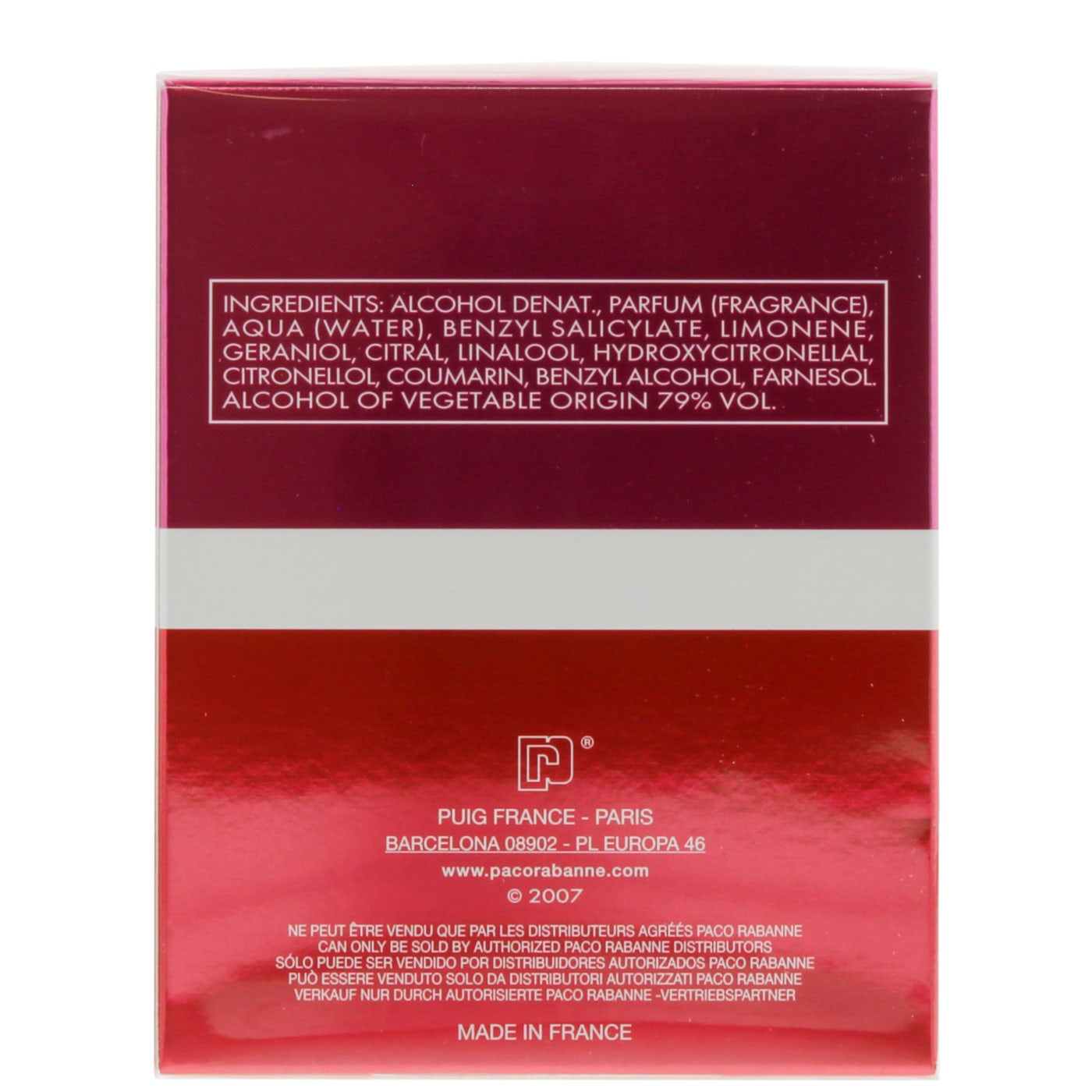 PACO RABANNE ULTRARED 80ML EDP SPRAY