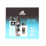 ADIDAS ICE DIVE SET 3PC (150ML DEODORANT SPRAY & 250ML SHOWER GEL)
