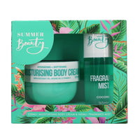 SUMMER BEAUTY COCONUT DUO SET (220ML BODY CREAM, 145ML MIST)