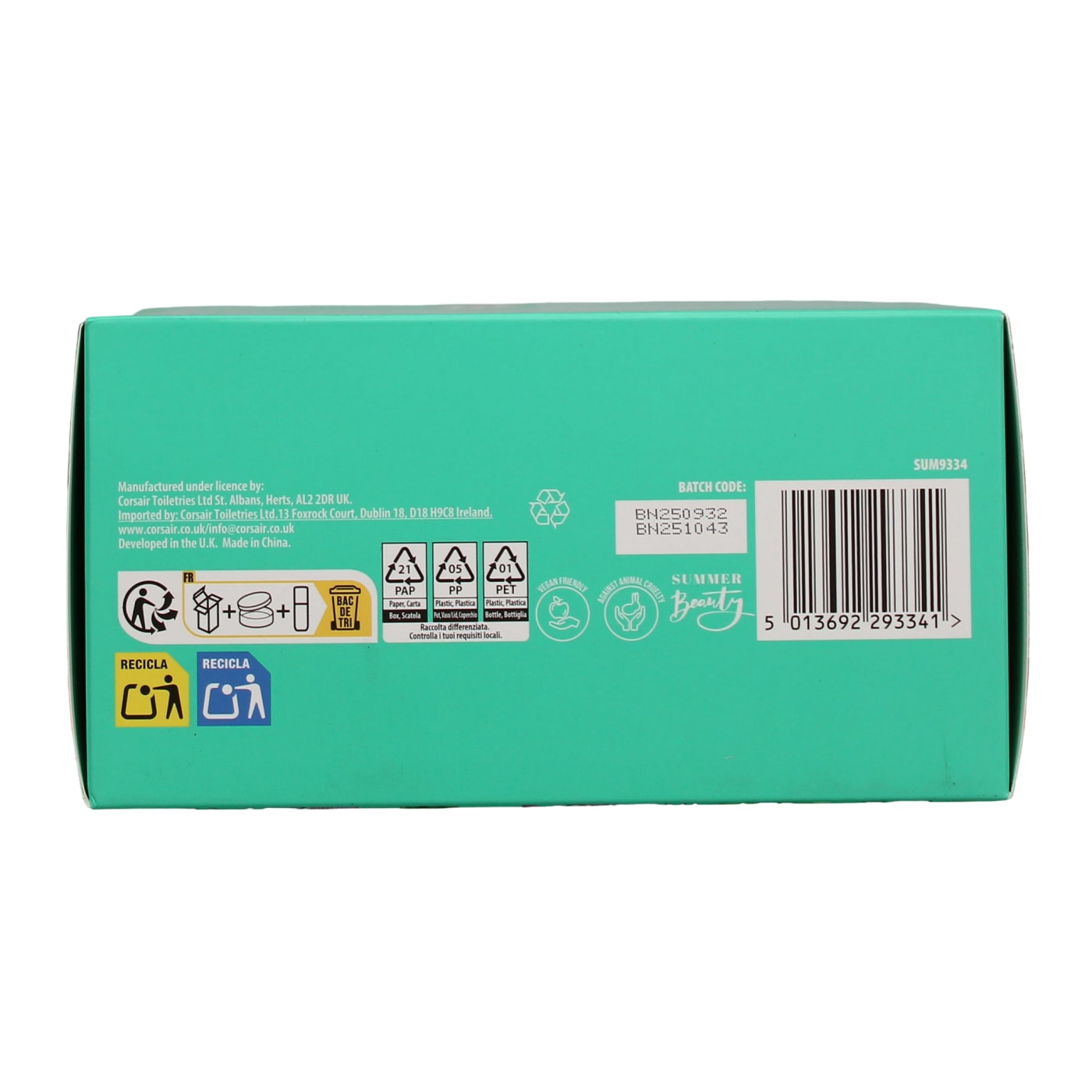 SUMMER BEAUTY COCONUT DUO SET (220ML BODY CREAM, 145ML MIST)