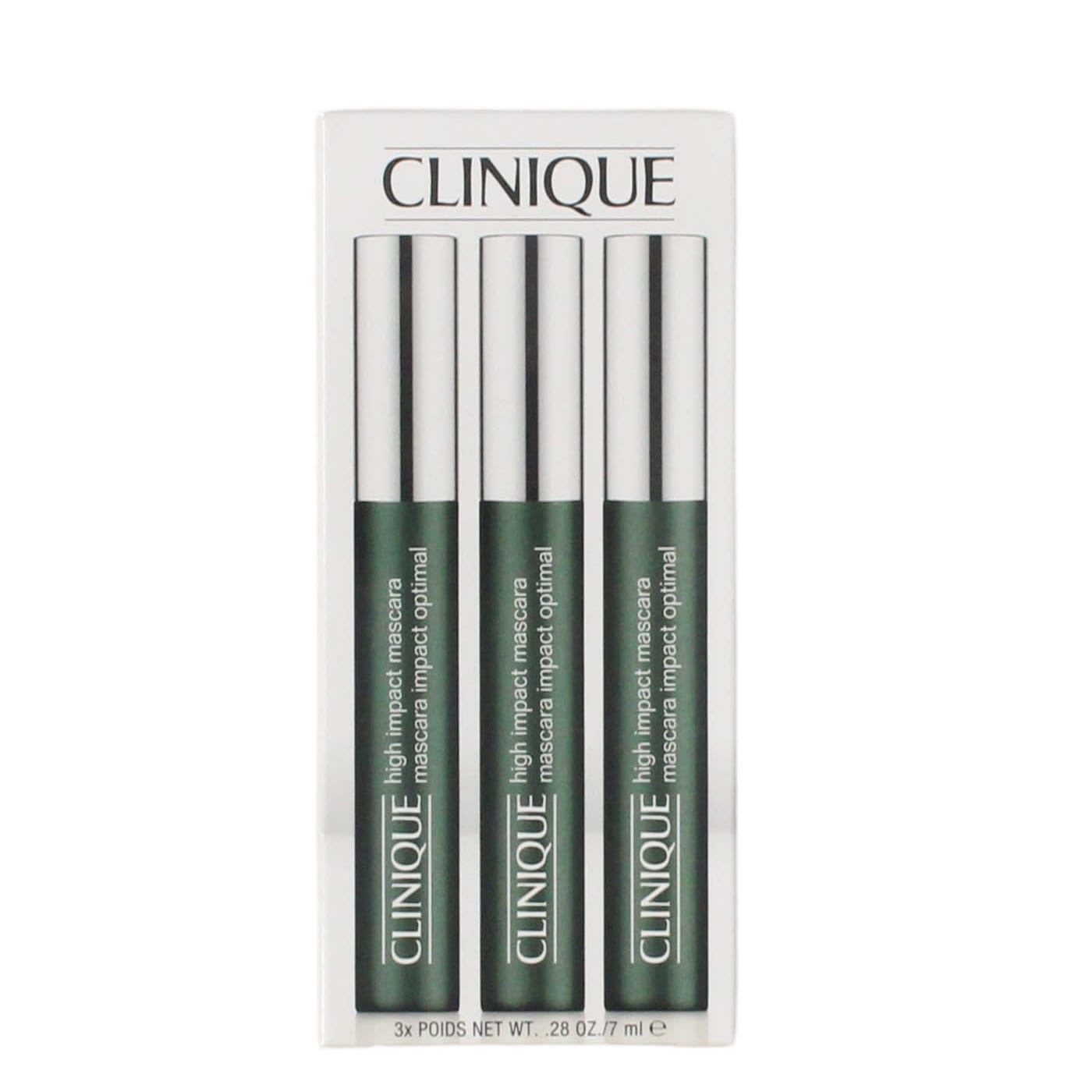 CLINIQUE 18ML HIGH IMPACT MASCARA 3PC