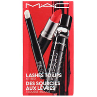 MAC Lashes To Lips Kit Red Set 3pc (1.7g Prep + Prime Lip, 3g Matte Lipstick Lady Dang & 8ml Mascara Mini Macstack Black)