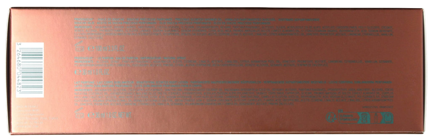 NUXE ICONIC SCENT GIFT SET 3PC (30ML PRODIGIEUX LE PARFUM, 100ML PRODIGIEUX  SHOWER GEL & 30ML PRODIGIEUX LOTION)