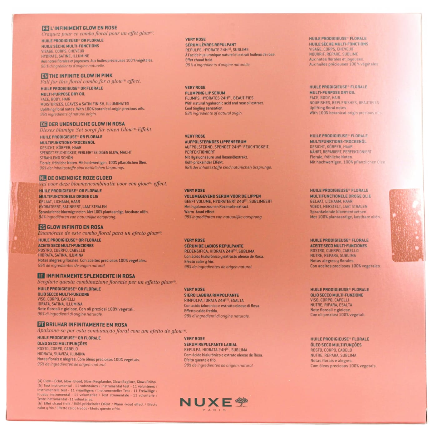 Nuxe The Infinite Glow In Pink Gift Set 3pc (50ml Huile Prodigieuse Florale Dry Oil, 10ml Huile Prodigieuse Florale Dry Oil & 10ml Very Rose Plumping Lip Serum)