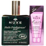 Nuxe Huile Prodigieuse Neroli 100ml Multi-Purpose Dry Oil & Nuxe Hair Prodigieux 30ml Shampoo High Shine Gift