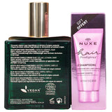 Nuxe Huile Prodigieuse Neroli 100ml Multi-Purpose Dry Oil & Nuxe Hair Prodigieux 30ml Shampoo High Shine Gift