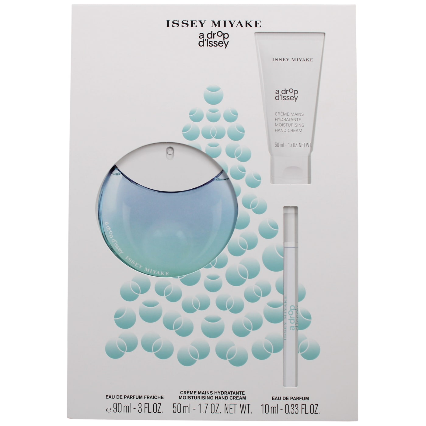 Issey Miyake A Drop D'issey Fraiche  Gift Set 3pc (90ml EDP Spray, 50ml Hand Lotion & 10ml EDP Spray)