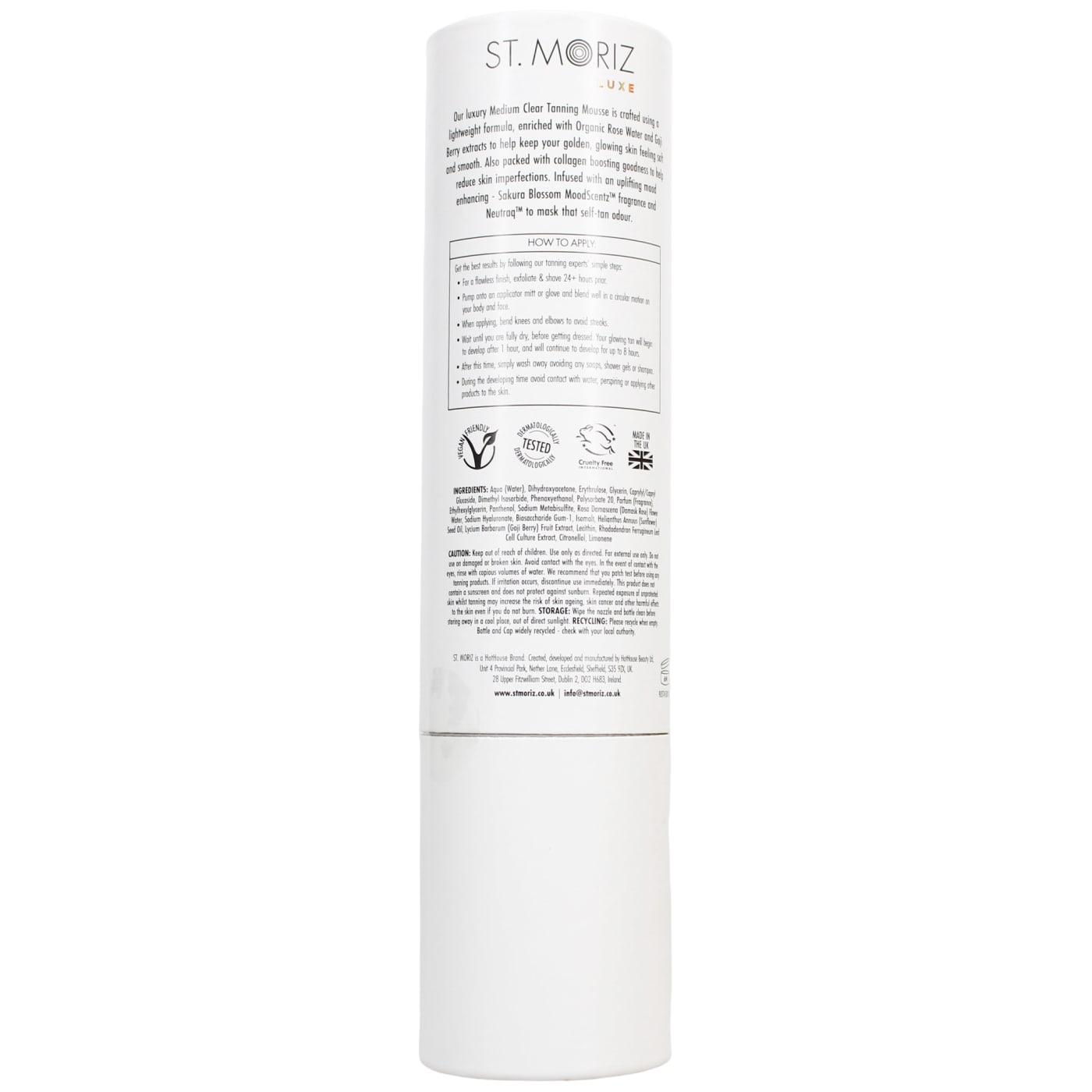 St Moriz Luxe 200ml Hydro-Clear Tanning Mousse Medium