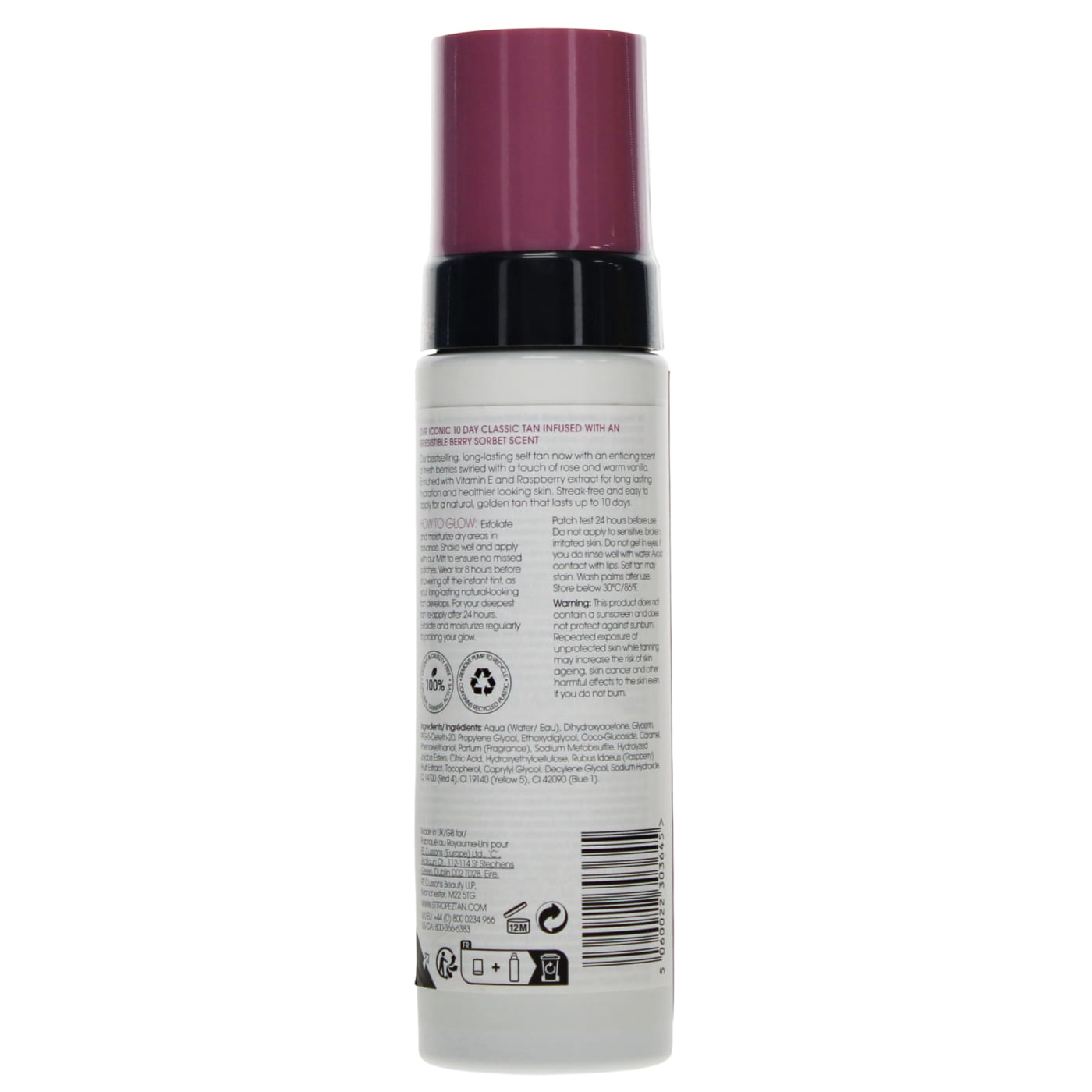 ST TROPEZ 200ML SELF TAN MOUSSE BERRY