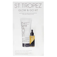 St. Tropez Self Tan Glow And Go Kit 2pc (200ml Gradual Tan Moisturising Lotion & 30ml Face Tanning Tonic Glow Drops)
