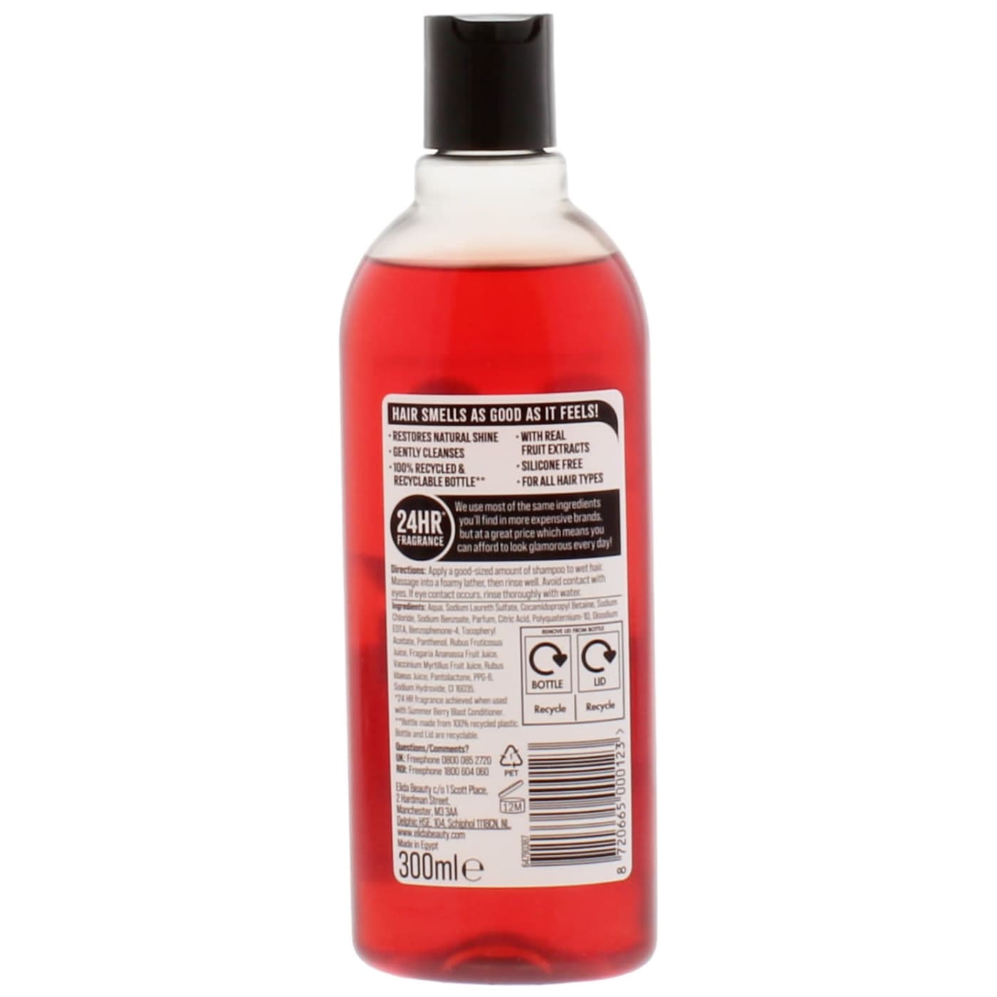 Alberto Balsam 300ml Shampoo Summer Berry Blast