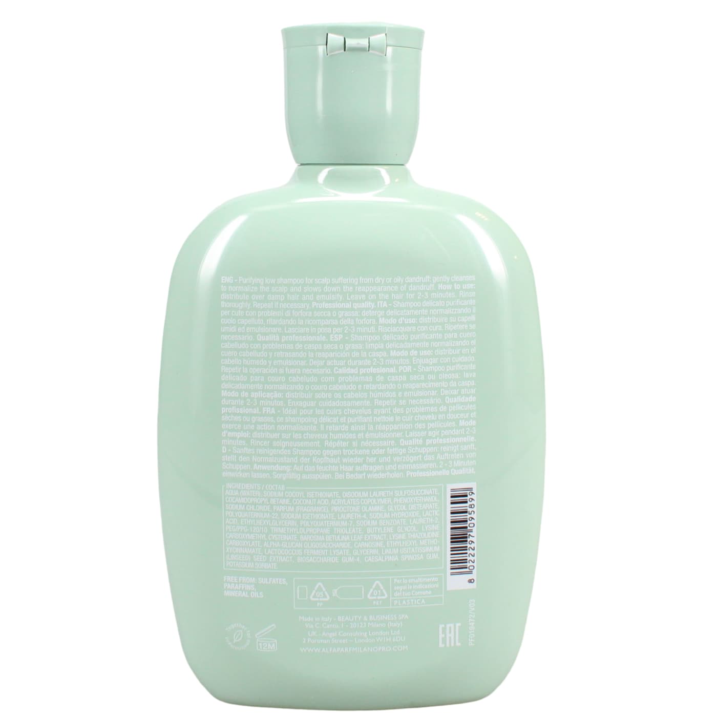 ALFAPARF 250ML S/POO ANTI DANDRUFF REBEL