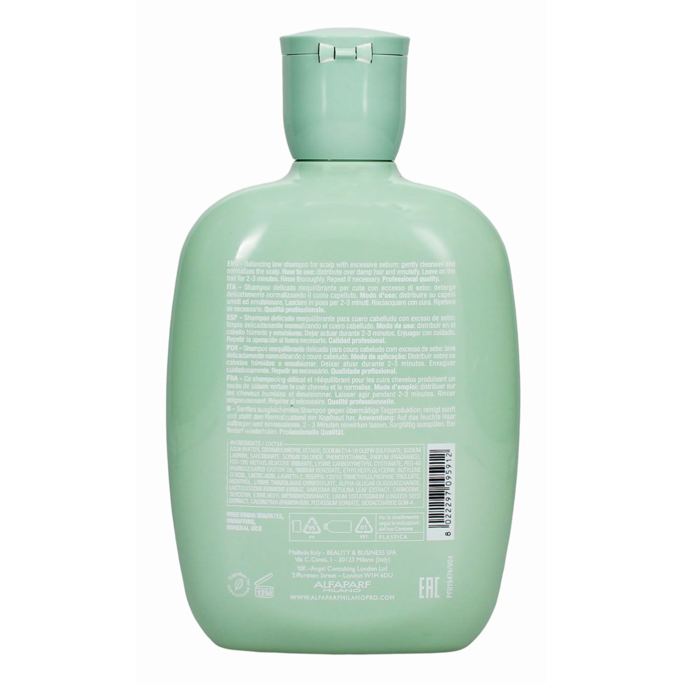 ALFAPARF 250ML S/POO 250ML REBALANCING
