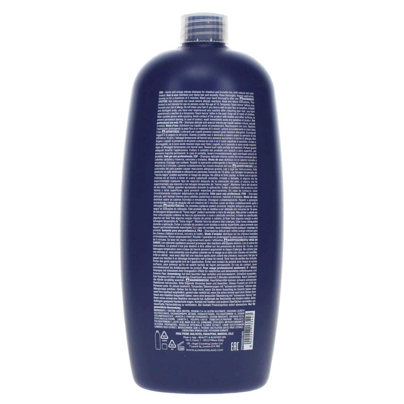 ALFAPARF 1000ML S/POO 1000ML BRUNETTE