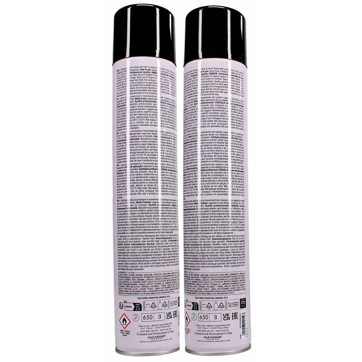 ALFAPARF SEMI DI LINO 500ML STYLE & CARE HAIRSPRAY ORIGINAL