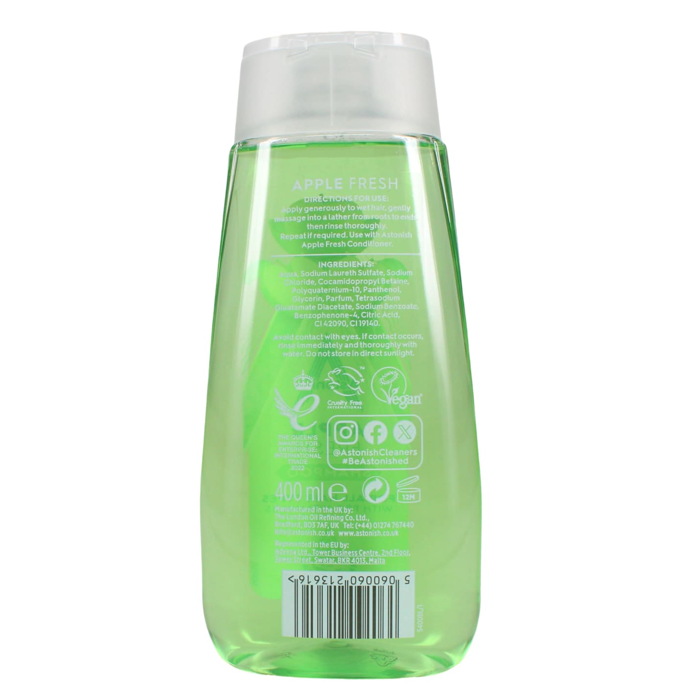 ASTONISH 400ML S/POO APPLE 09/28