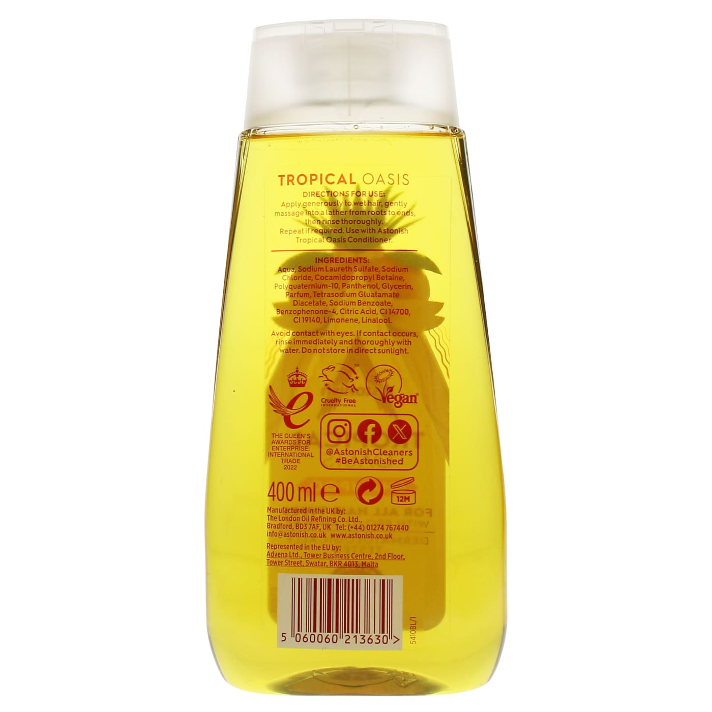 Astonish 400ml Shampoo Tropical