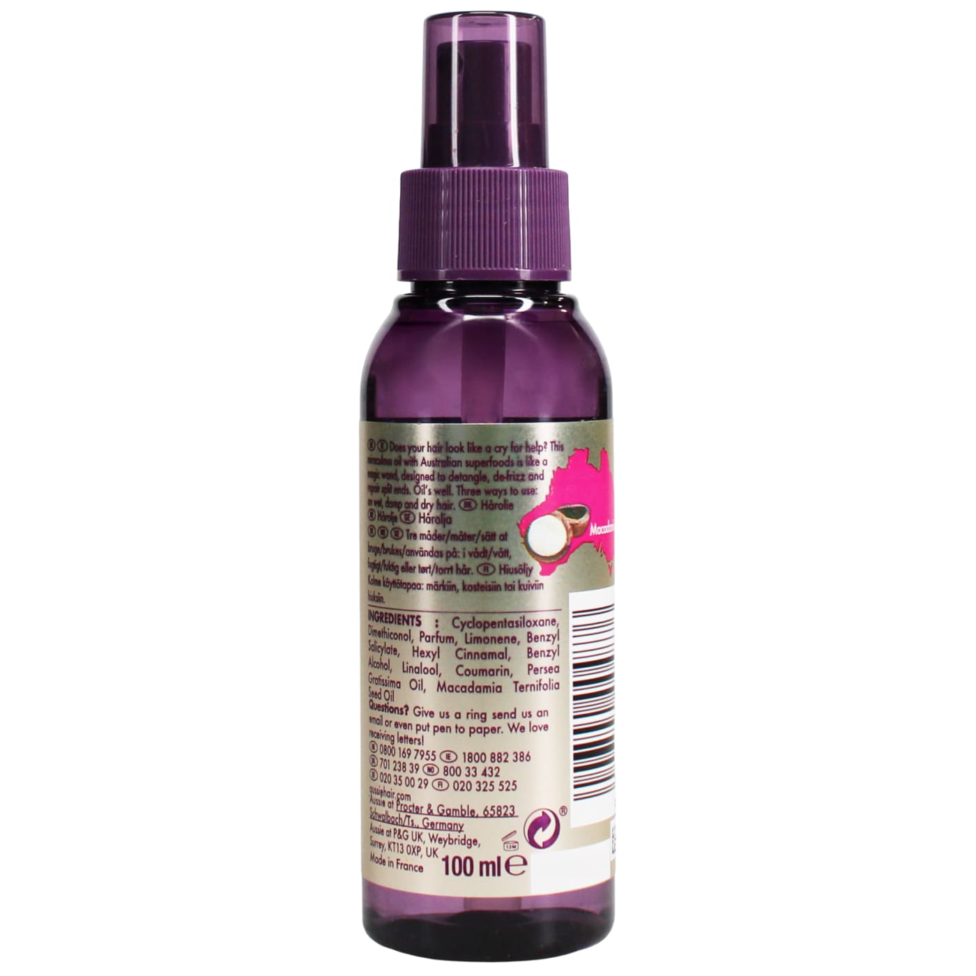 AUSSIE 100ML HAIR OIL SPRAY