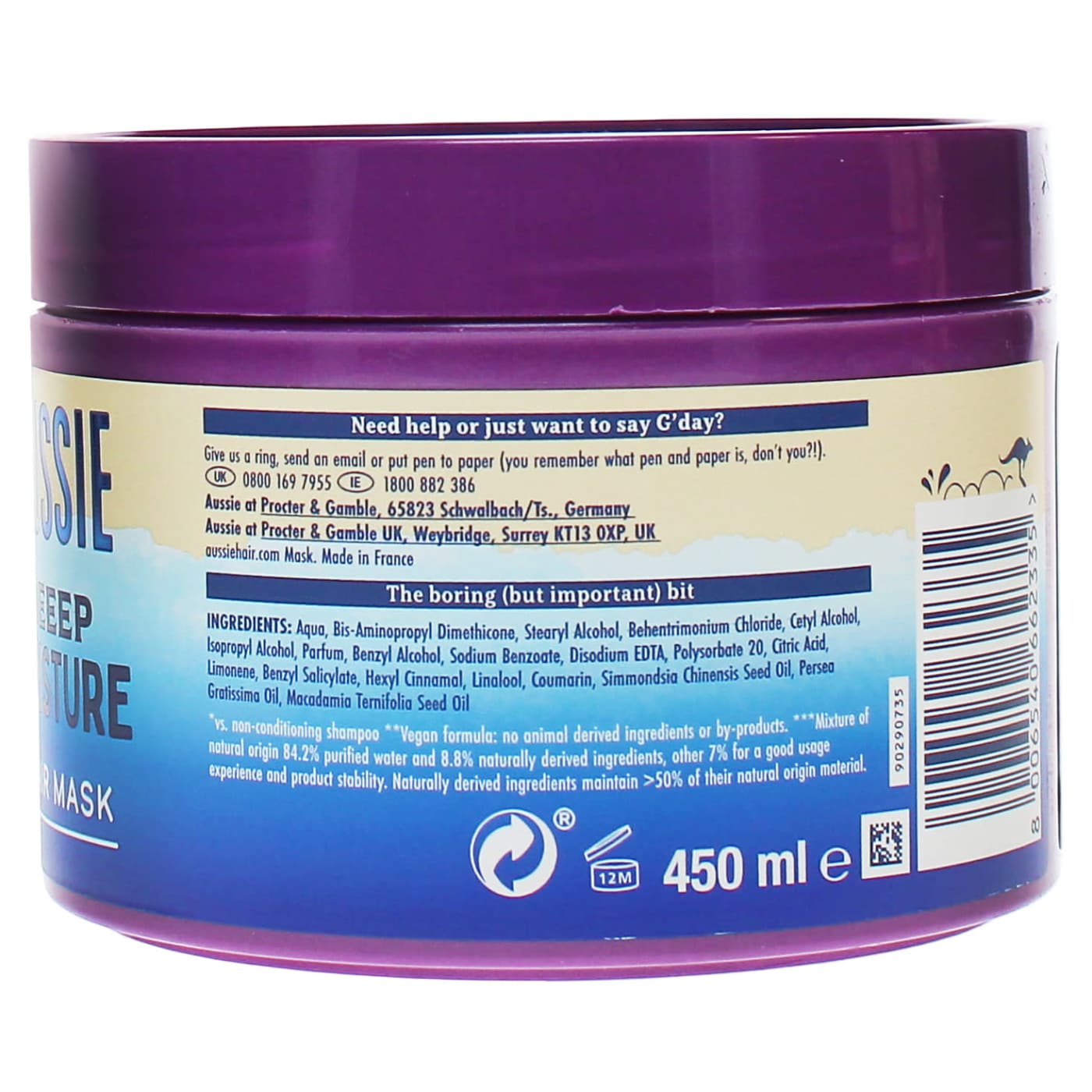 Aussie 450ml Hair Mask Deep Moisture