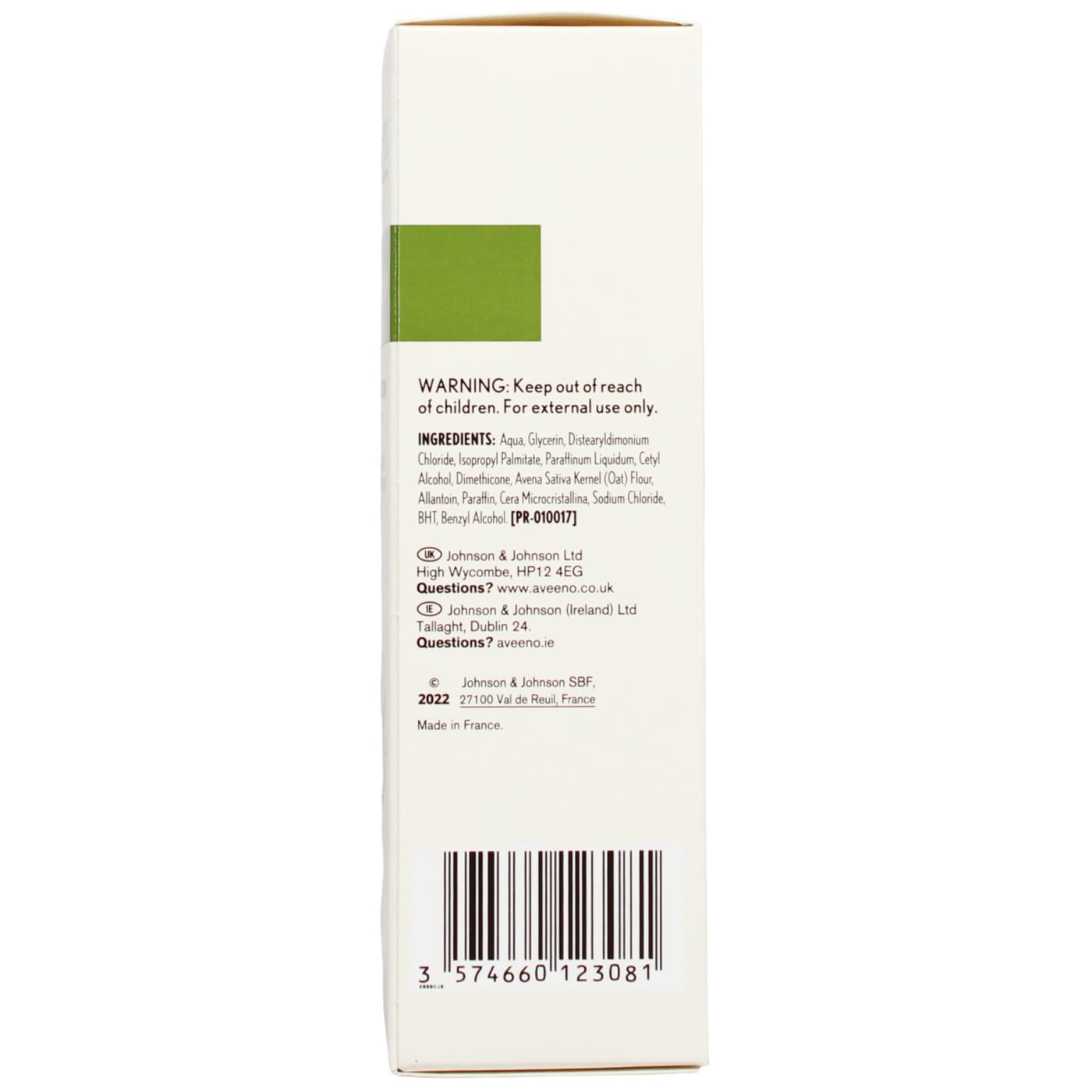 Aveeno 100ml Moisturising Cream Dry & Sensitive Skin