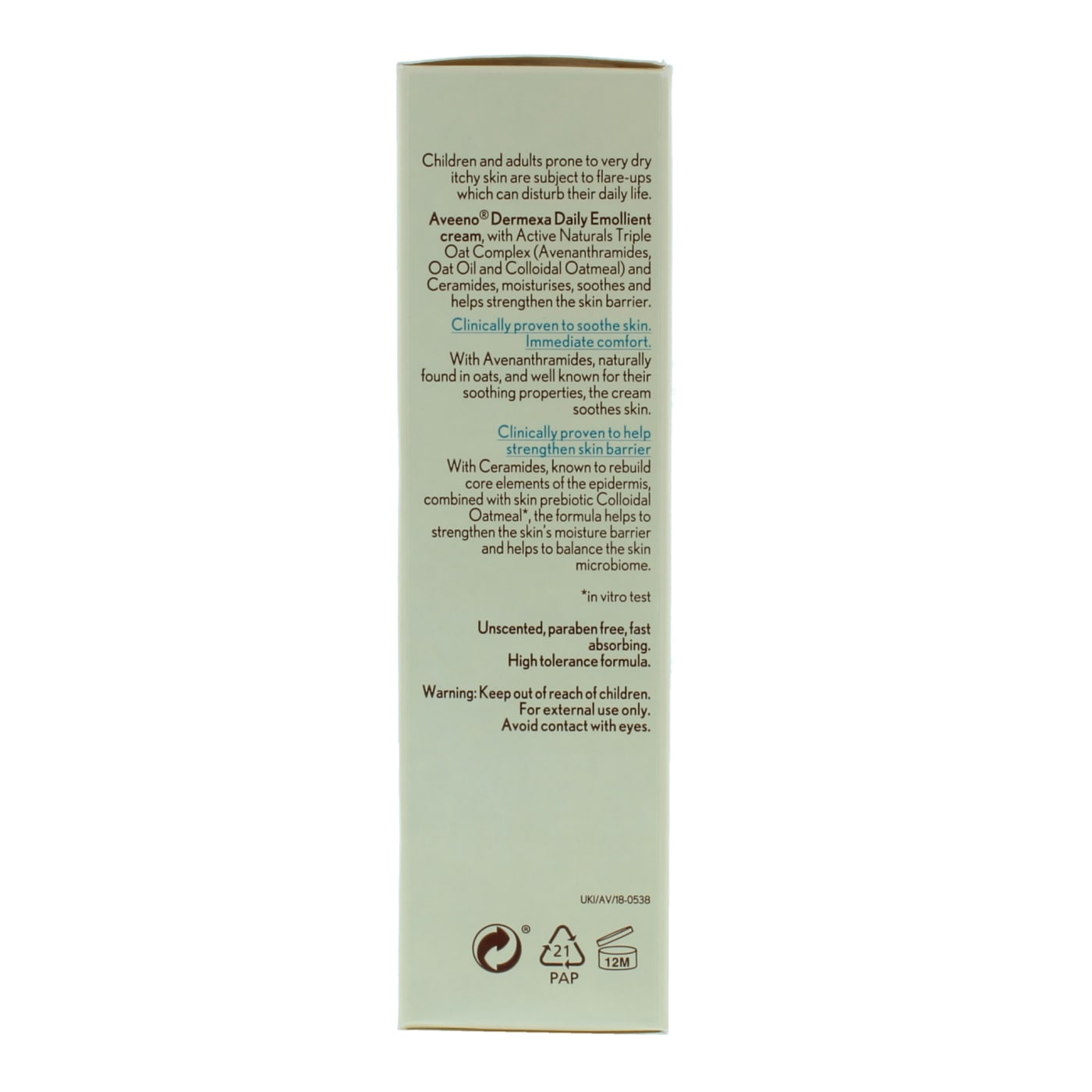 AVEENO DERMEXA 200ML EMOLLIENT CREAM