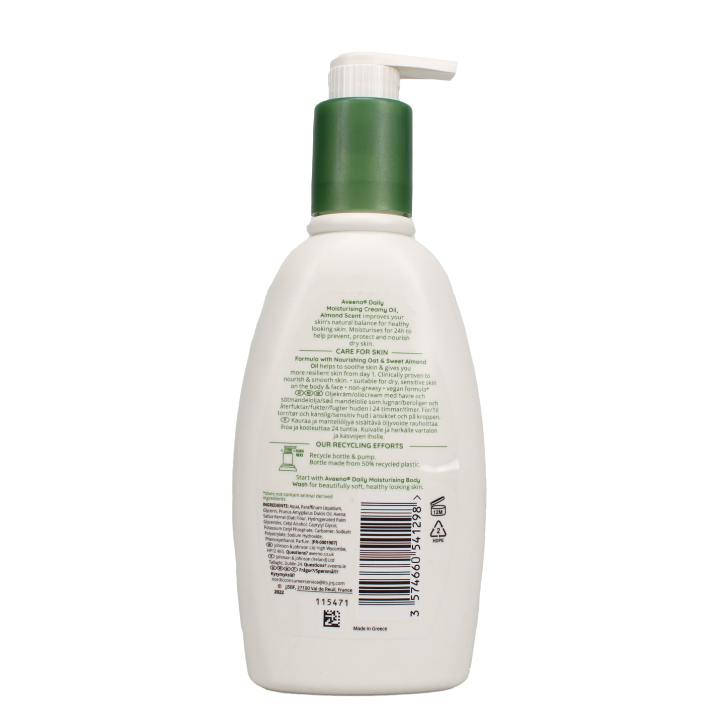 AVEENO DAILY MOIST 300ML B/LOTION CREAMY